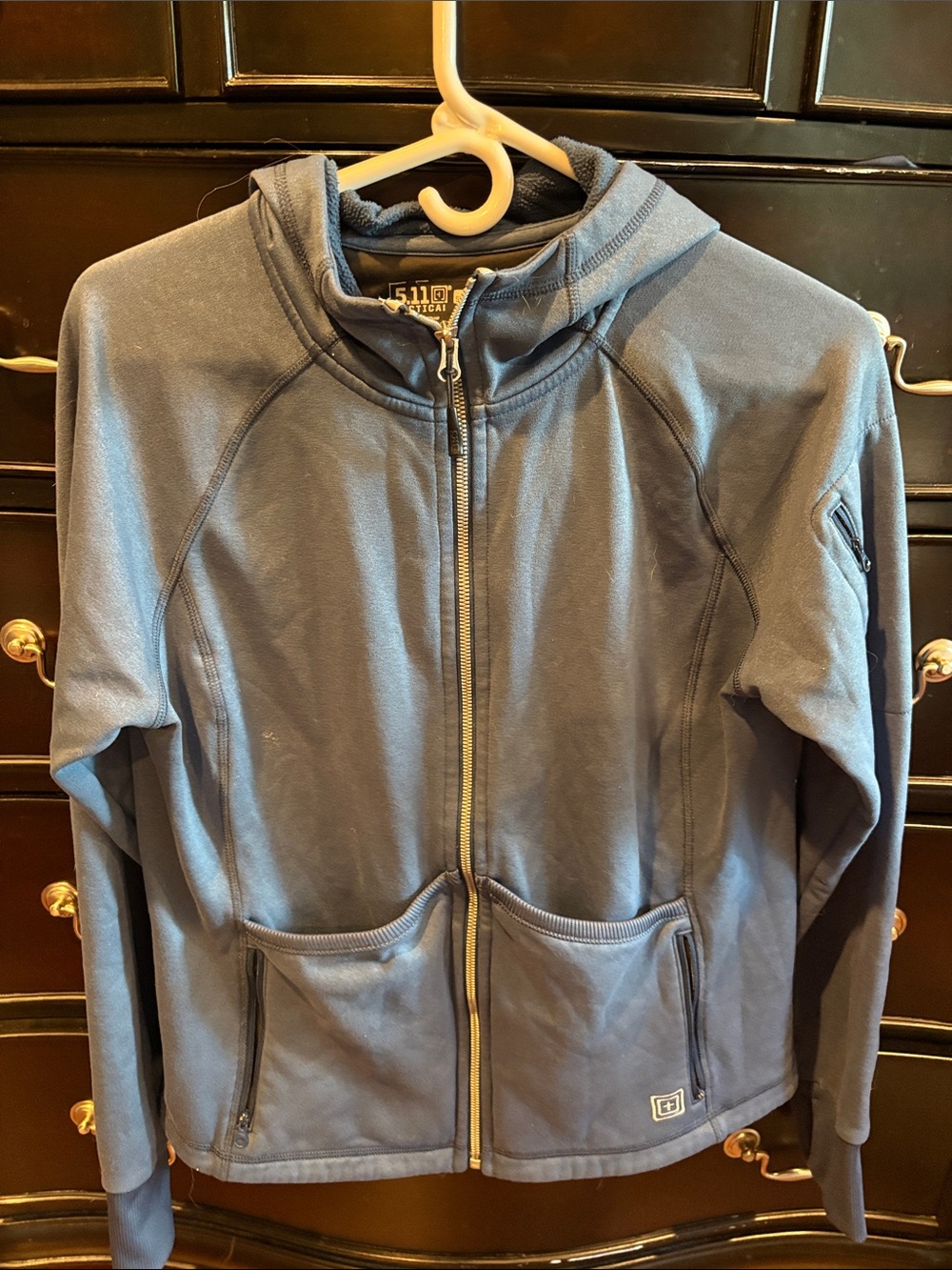 511 Tactical Hoodie Jacket Womens L large Blue Horizon 2.0 Full Zip Recon Stretc